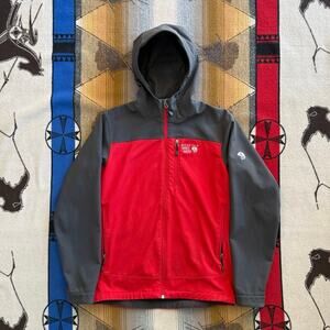 Men’s Mountain Hardwear Softshell Hooded Jacket Size Medium Outdoor Hiking